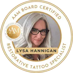 Lysa Hannigan Founder and Artist of Lysa Marie INK, AAM Board Certifed PMU Artist and Certified Advanced 3D Nipple Areola Tattooist
